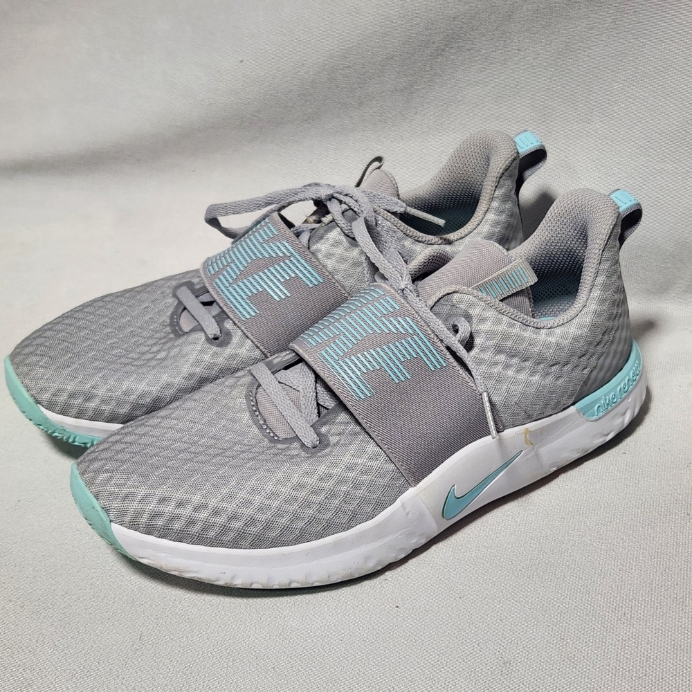 Nike Renew In-Season TR 9 Women sz 10 Training Shoes Grey Teal DC1869-001 euc
